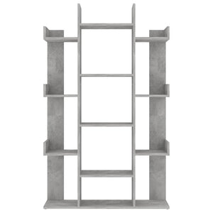 Betongraues Bücherregal, 86x25,5x140 cm