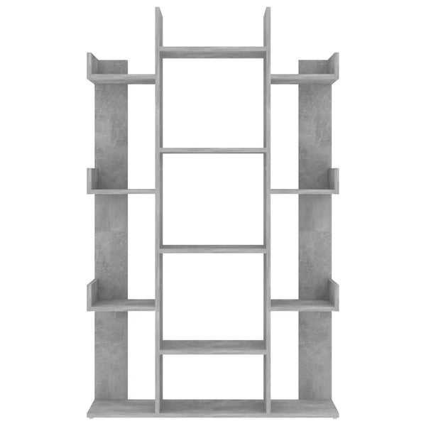 Betongraues Bücherregal, 86x25,5x140 cm