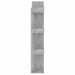 Betongraues Bücherregal, 86x25,5x140 cm
