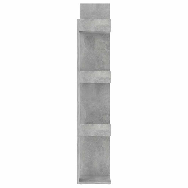 Betongraues Bücherregal, 86x25,5x140 cm