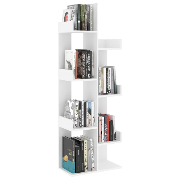 Weißes Bücherregal 48x25,5x140 cm