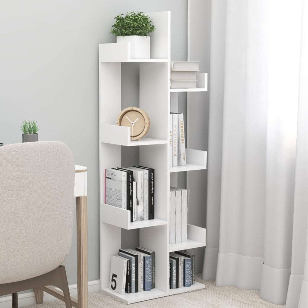 Weißes Bücherregal 48x25,5x140 cm