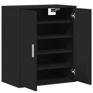 Schuhschrank Schwarz 60x35x70 cm
