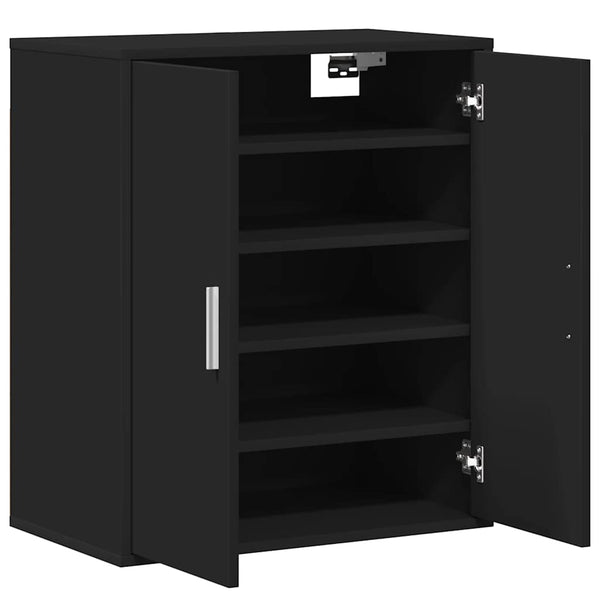 Schuhschrank Schwarz 60x35x70 cm