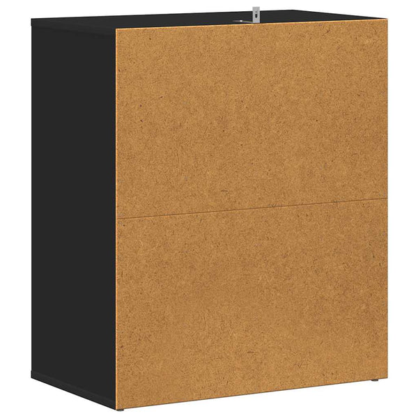 Schuhschrank Schwarz 60x35x70 cm