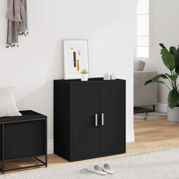 Schuhschrank Schwarz 60x35x70 cm