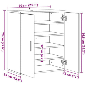 Schuhschrank Sonoma Eiche 60x35x70cm