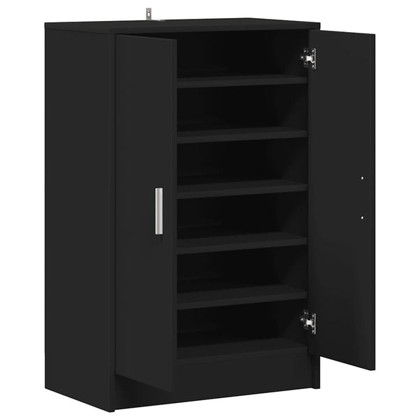 Schuhschrank Schwarz 60 cm