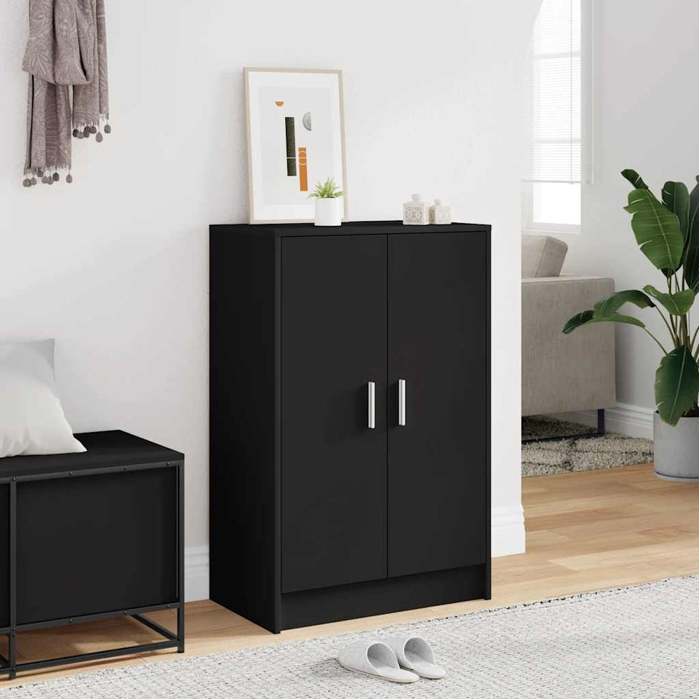 Schuhschrank Schwarz 60 cm