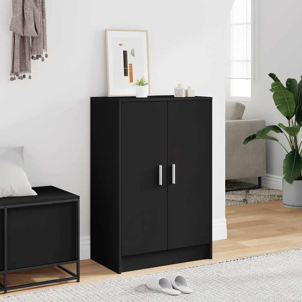 Schuhschrank Schwarz 60 cm