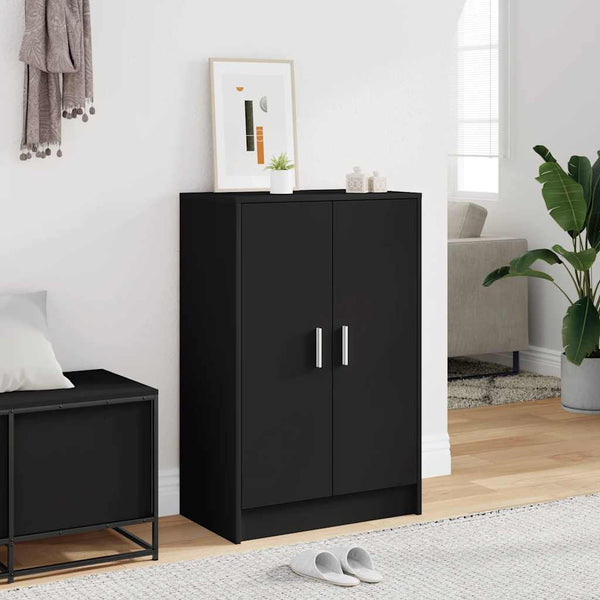 Schuhschrank Schwarz 60 cm