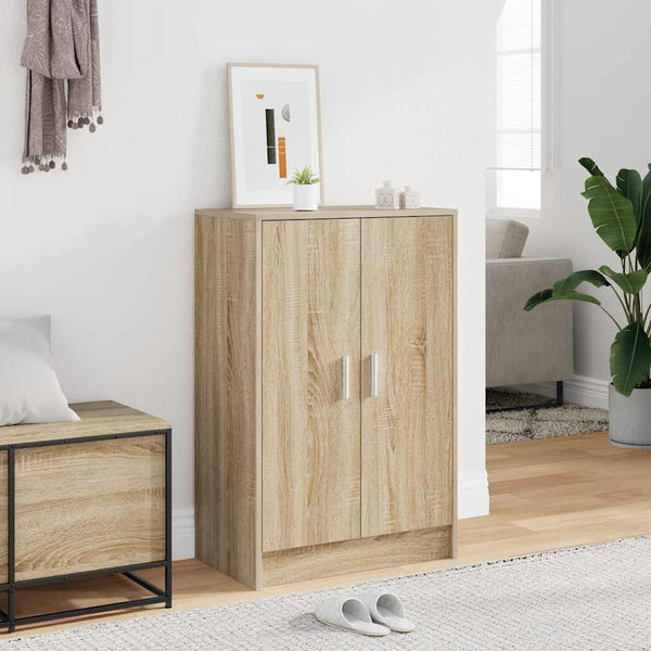 Schuhschrank Sonoma Eiche 60 cm