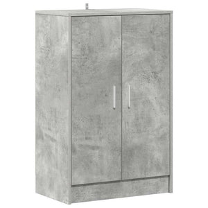 Betongrauer Schuhschrank 60x35x92 cm