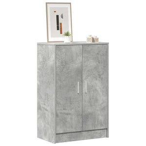 Betongrauer Schuhschrank 60x35x92 cm