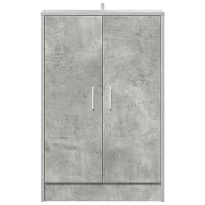 Betongrauer Schuhschrank 60x35x92 cm