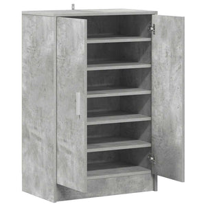 Betongrauer Schuhschrank 60x35x92 cm