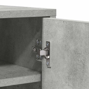Betongrauer Schuhschrank 60x35x92 cm