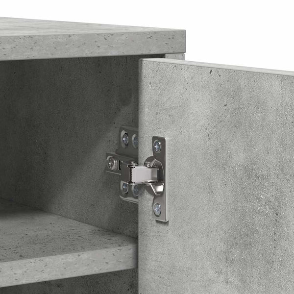 Betongrauer Schuhschrank 60x35x92 cm