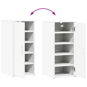 Weißer Schuhschrank 32x35x70 cm