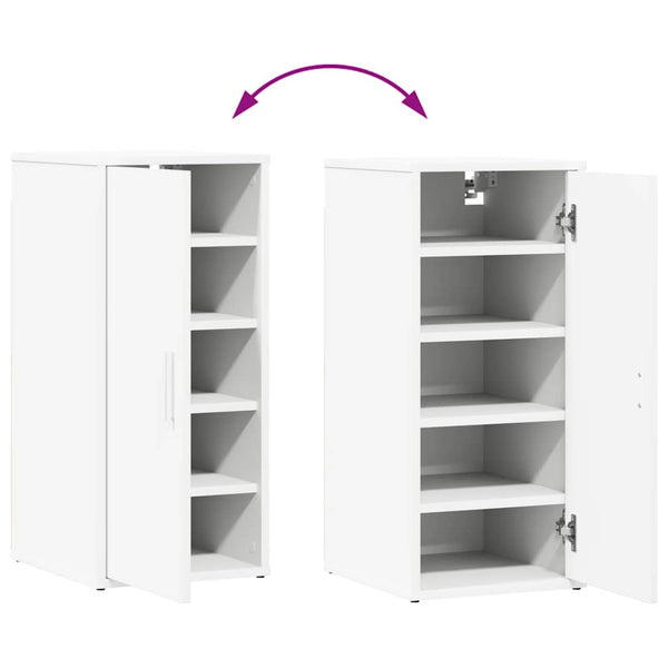 Weißer Schuhschrank 32x35x70 cm