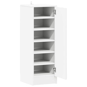 Weißer Schuhschrank mit 6 Fächern