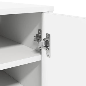 Weißer Schuhschrank mit 6 Fächern