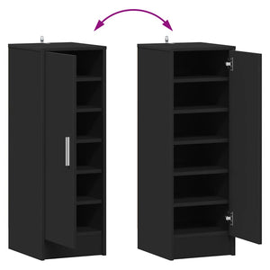 Schuhschrank Schwarz, 6 Fächer