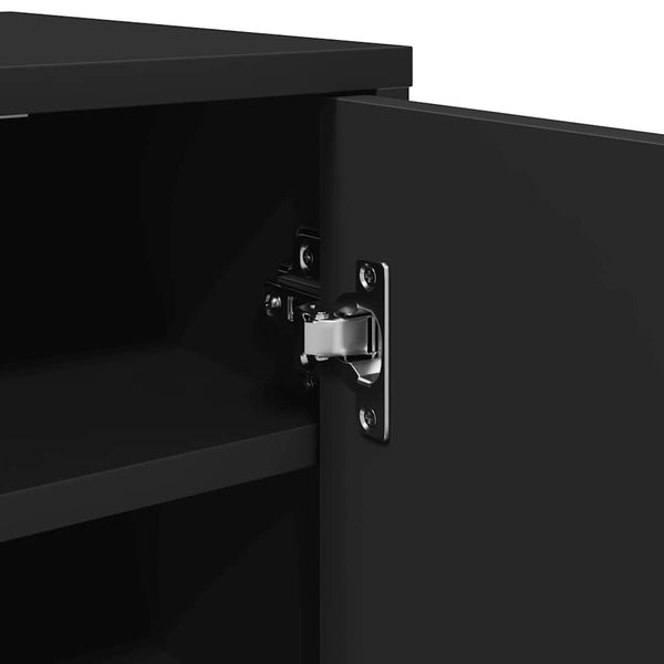 Schuhschrank Schwarz, 6 Fächer
