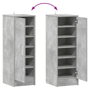 Schuhschrank Betongrau 32x35x92 cm