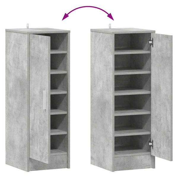 Schuhschrank Betongrau 32x35x92 cm