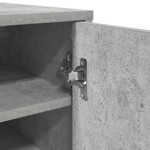 Schuhschrank Betongrau 32x35x92 cm