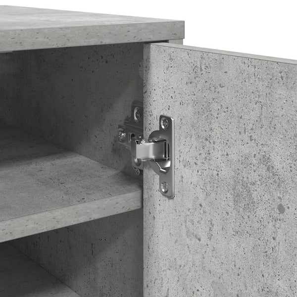 Schuhschrank Betongrau 32x35x92 cm