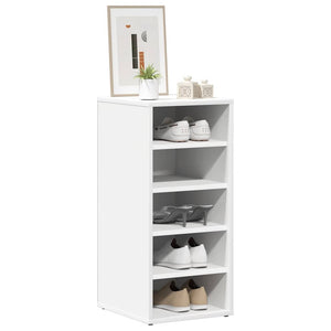 Weißer Schuhschrank mit 5 Fächern