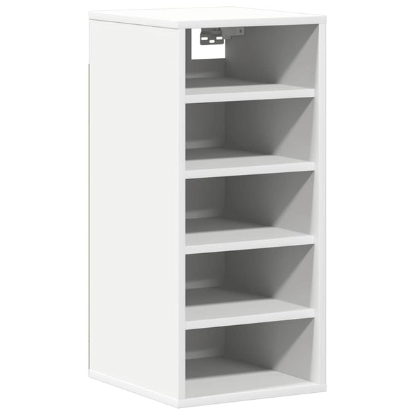 Weißer Schuhschrank mit 5 Fächern