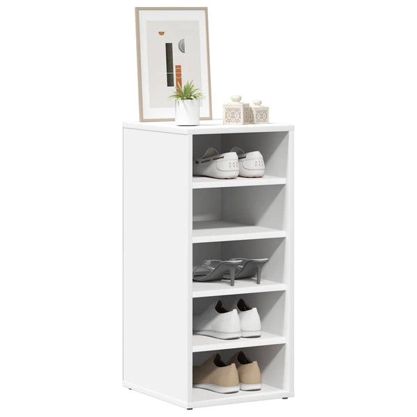 Schuhschränke Weiß Holz 2er Set