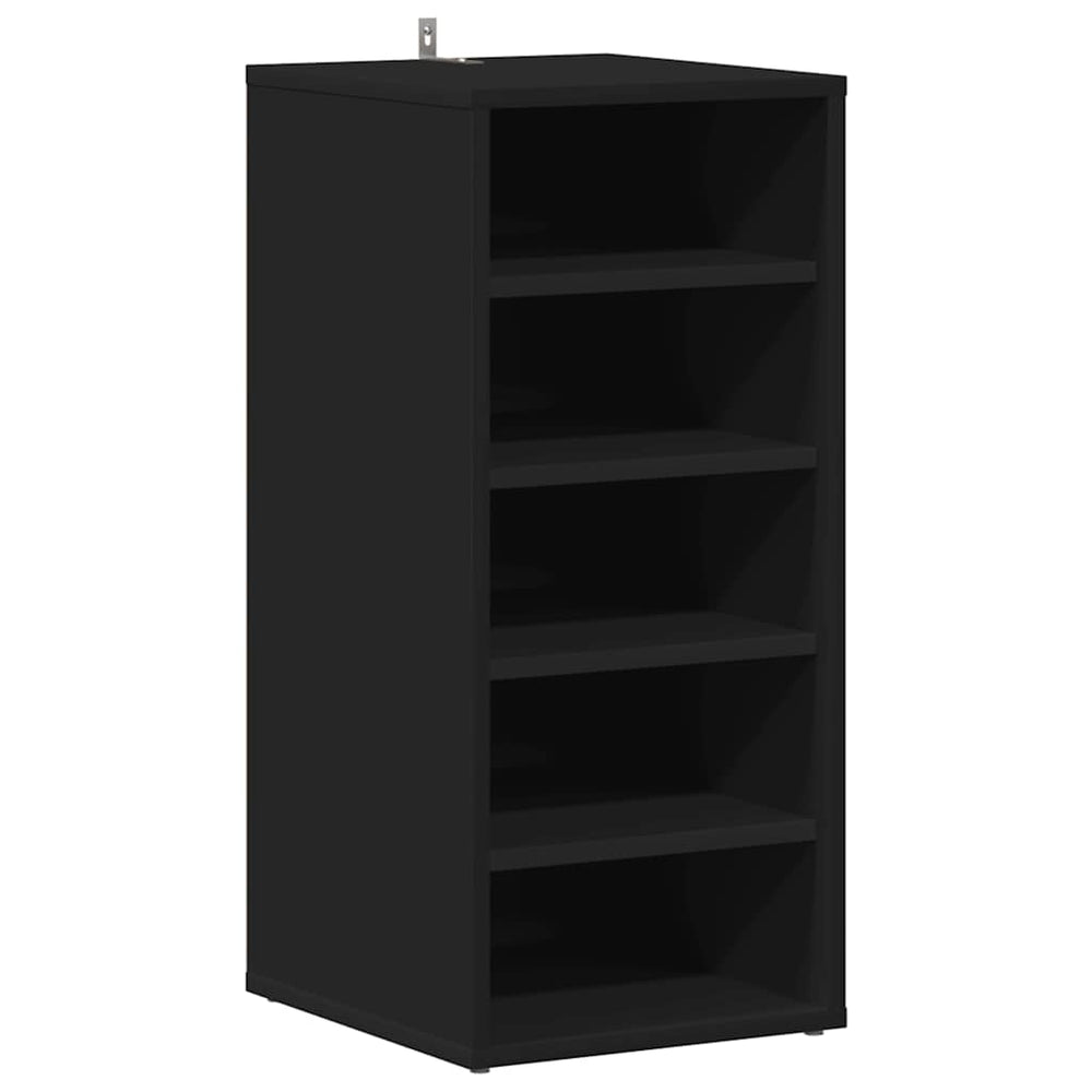 Schuhschrank Schwarz, 5 Fächer