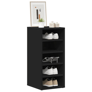 Schuhschrank Schwarz, 5 Fächer