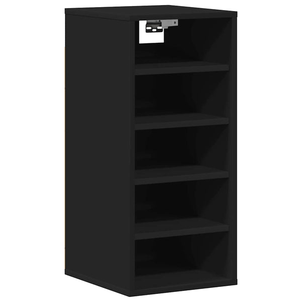 Schuhschrank Schwarz, 5 Fächer