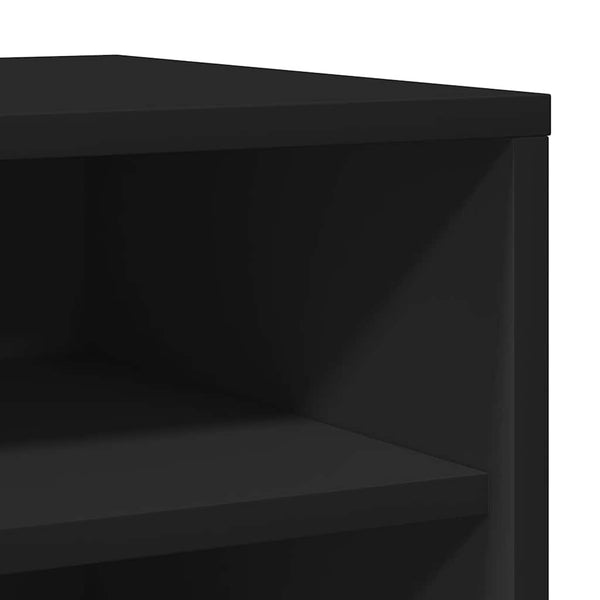 Schuhschrank Schwarz, 5 Fächer