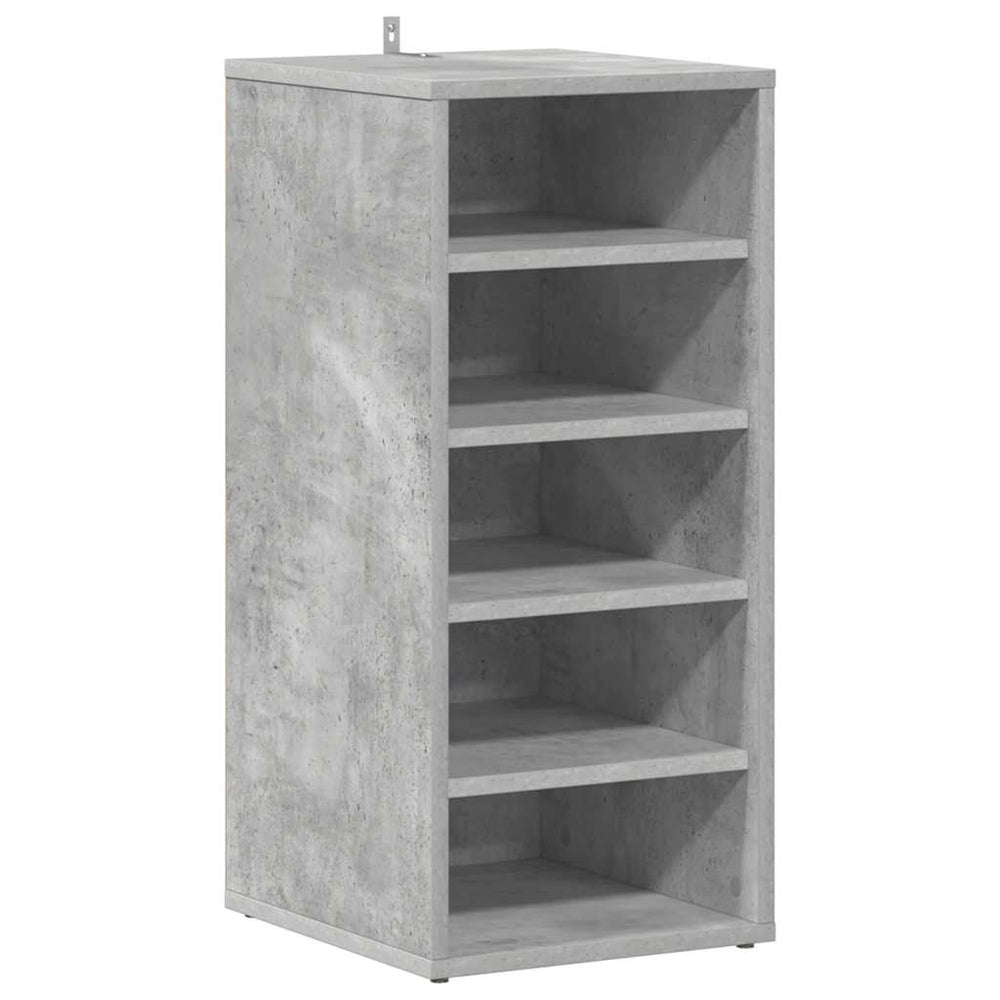 Schuhschrank Betongrau Holz 70cm