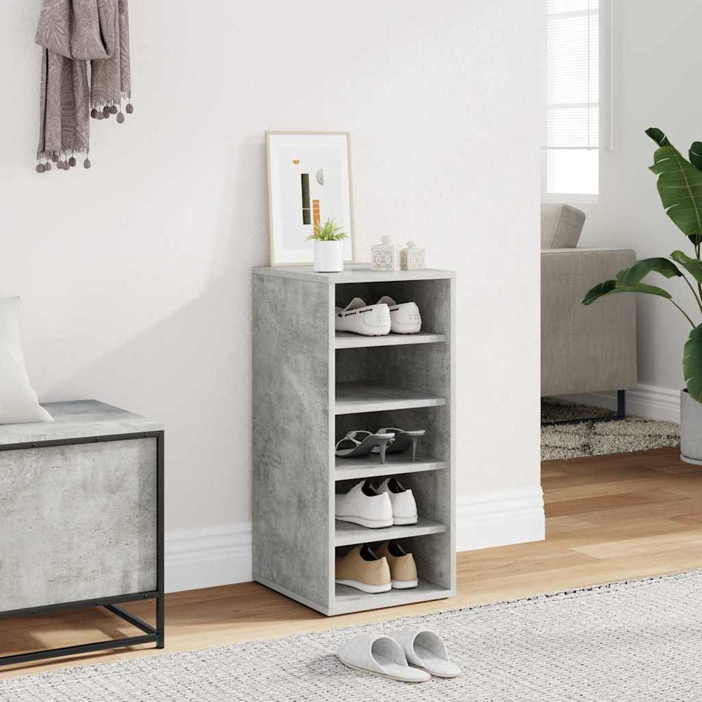 Schuhschrank Betongrau Holz 70cm