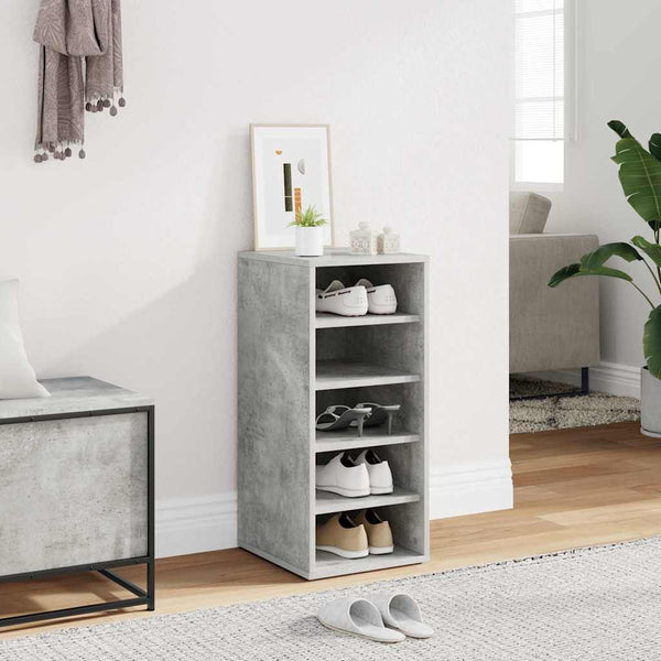 Schuhschrank Betongrau Holz 70cm