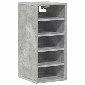 2er-Set Schuhschränke Betongrau