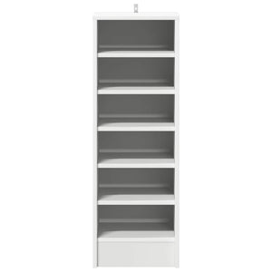 Weißer Schuhschrank mit 6 Fächern