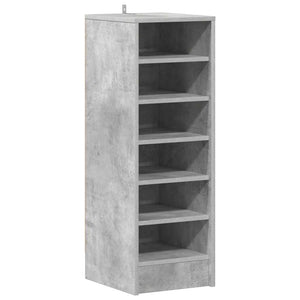 Betongrauer Schuhschrank aus Holz