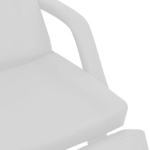 vidaXL Chaise de beauté en similicuir blanc 180x62x78 cm