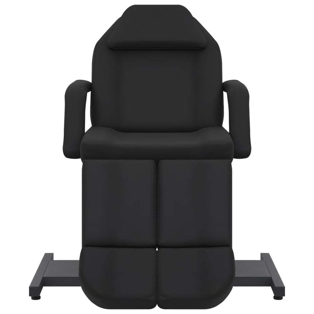 Kosmetikstuhl Kunstleder Schwarz 180x62x78 cm