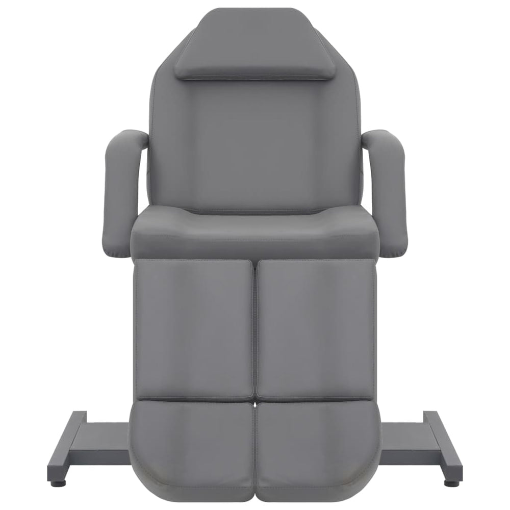 Kosmetikstuhl Kunstleder Grau 180x62x78 cm