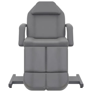 Kosmetikstuhl Kunstleder Grau 180x62x78 cm
