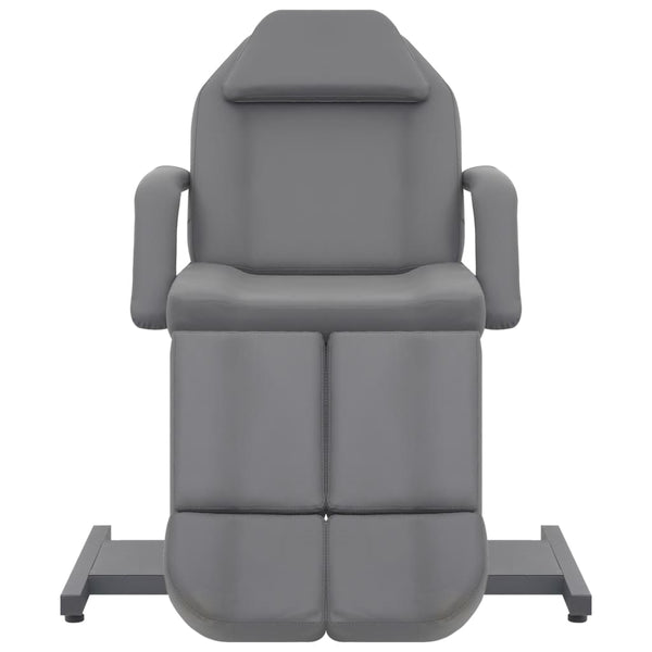 Kosmetikstuhl Kunstleder Grau 180x62x78 cm